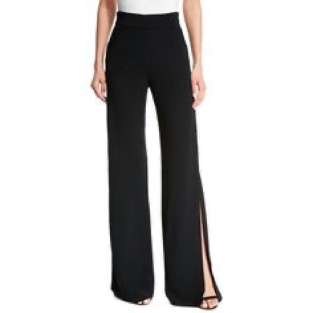Revamped High-waisted Long Pants with Slits